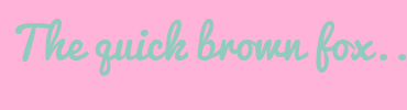 Image with Font Color 8FCCBD and Background Color FFB3D9